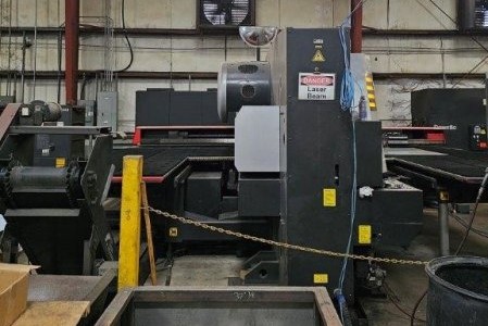 33 Ton, Amada #ELMK3610NT, CNC turret punch, 4000 watt, 60" x100", approx 32500 hours, 2011 - Image 5