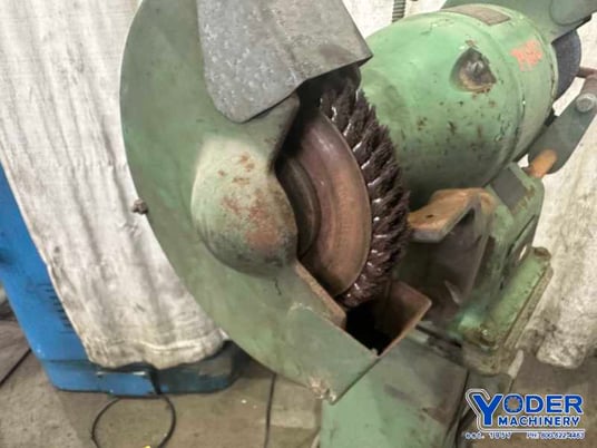 Albertson #SKC65AB48, double end grinder, 10" wheel diameter, 3/4 HP, 1725 RPM, eye shields - Image 5