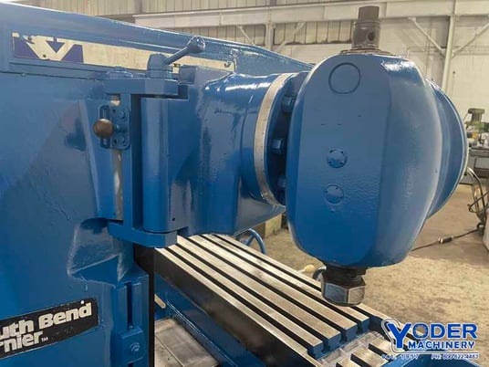 South Bend #Veriner-SA, horizontal mill with vertical head, 12" x47" table, 5 HP, coolant - Image 7