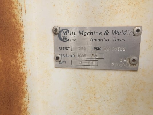 City Machine & Welding, Low Pressure Cryo Vaporizer 300 PSI Max Aluminum, 21000 scfh, 2001 - Image 4