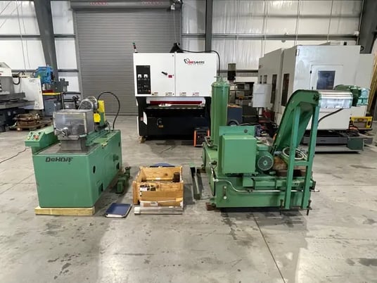 1" x 18" DeHoff #1018, hole gun drill, 150 gallon coolant tank - Image 1