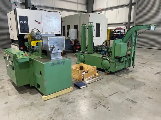 1" x 18" DeHoff #1018, hole gun drill, 150 gallon coolant tank - Image 2