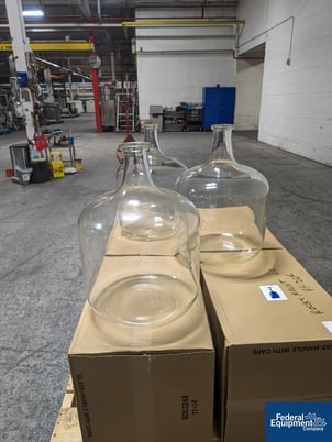 12 gallon Kimble Chase Kimax Carboy Bottle, Glass, cat# 14950 120, glass construction, approximately 410mm - Image 2