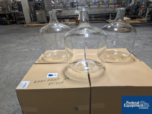 12 gallon Kimble Chase Kimax Carboy Bottle, Glass, cat# 14950 120, glass construction, approximately 410mm - Image 3