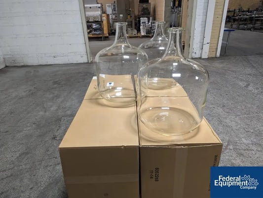 12 gallon Kimble Chase Kimax Carboy Bottle, Glass, cat# 14950 120, glass construction, approximately 410mm - Image 4