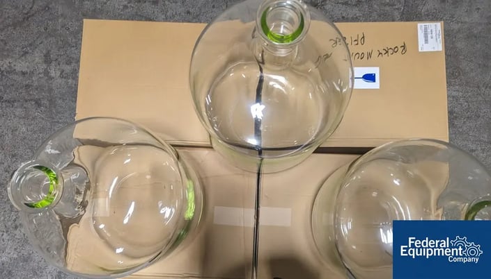 12 gallon Kimble Chase Kimax Carboy Bottle, Glass, cat# 14950 120, glass construction, approximately 410mm - Image 5