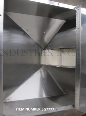 6" wide x 7.2' long, Hoppmann #EPO4O6XDCA, incline cleated belt feeder with Stainless Steel product hopper - Image 2