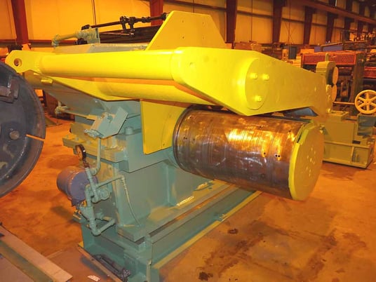 20000 lb. Stamco, recoiler, 28" W, 60" OD, 20" dia. x 32" face drum, hydraulic clamp & expansion, 75 HP - Image 3