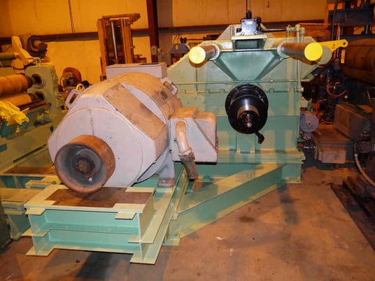 20000 lb. Stamco, recoiler, 28" W, 60" OD, 20" dia. x 32" face drum, hydraulic clamp & expansion, 75 HP - Image 4