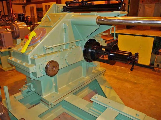 20000 lb. Stamco, recoiler, 28" W, 60" OD, 20" dia. x 32" face drum, hydraulic clamp & expansion, 75 HP - Image 6