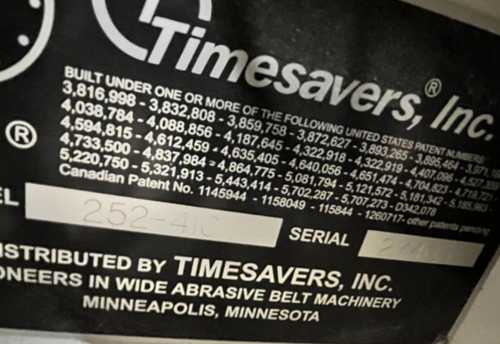 DMC & Timesavers, Orbital Sander, 2004 DMC Unisand 2000 - Image 2