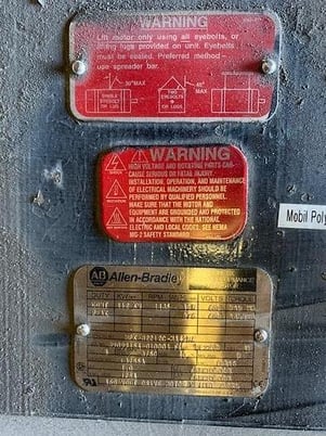 112 HP KW RPM 1185 Allen-Bradley Kinetix high performace AC motor, 460 Volts - Image 2