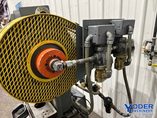 5 Ton, Perkins #1-A, OBI flywheel press, 1" stroke, 8" Shut Height, 3-3/4" throat, air clutch, 1/2 HP - Image 4