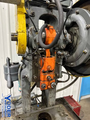 5 Ton, Perkins #1-A, OBI flywheel press, 1" stroke, 8" Shut Height, 3-3/4" throat, air clutch, 1/2 HP - Image 6