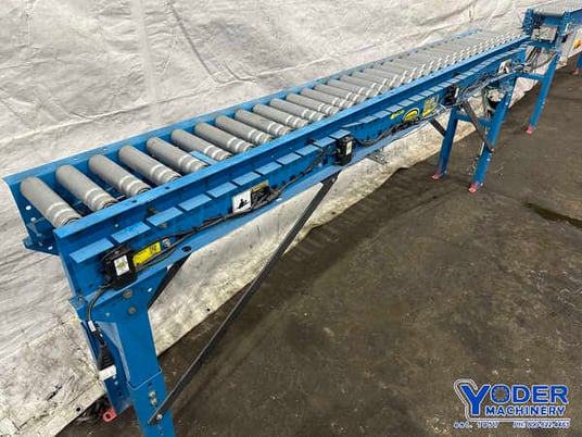 8-1/2" wide x 8.6' long, Hytrol power roller conveyor - Image 1