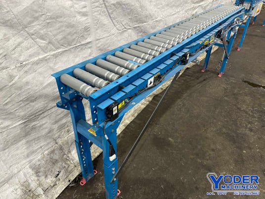 8-1/2" wide x 8.6' long, Hytrol power roller conveyor - Image 2