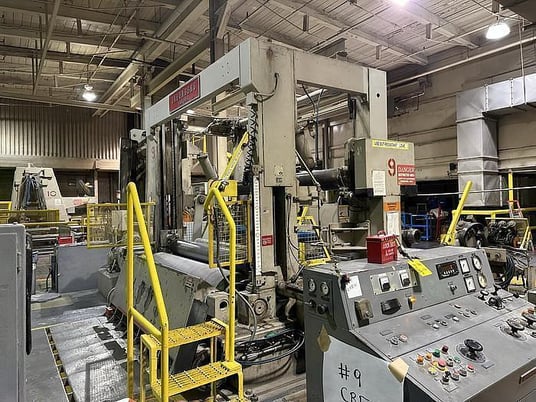 Jagenberg #Vari-Dur, 88.5" slitter rewinder, 60" rewind diameter, shaftless floor pick up - Image 2