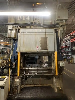 300 Ton, Minster #E2-300, straight side double crank press, 6" stroke, 32" Shut Height, 6" adj., 60" x36"bed - Image 3