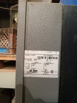 125 HP Quincy #C0708150085, compressor, 200 psig, 1100 hours, 1800 RPM, 3 phase 460 v., 405tsc - Image 2