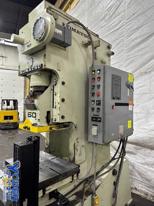 60 Ton, Komatsu #OBS60, OBI press, 4.72" stroke, 11.81" Shut Height, 2.76" power adjustment, 70 SPM, 1984 - Image 5