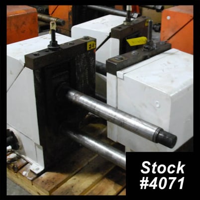 61 Stand, RLM, rollformer, 3" spindle diameter, 25" spdl length, gearboxes & outboard stands - Image 1