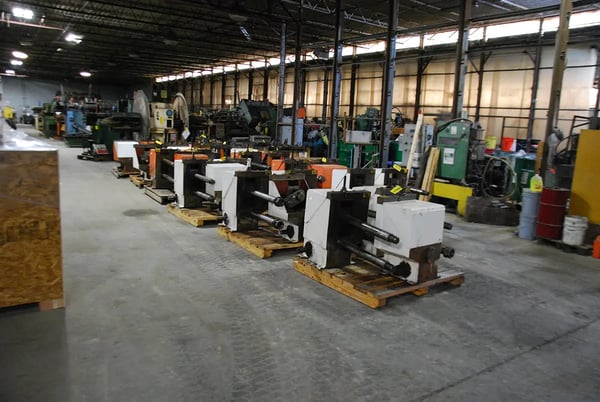 61 Stand, RLM, rollformer, 3" spindle diameter, 25" spdl length, gearboxes & outboard stands - Image 3