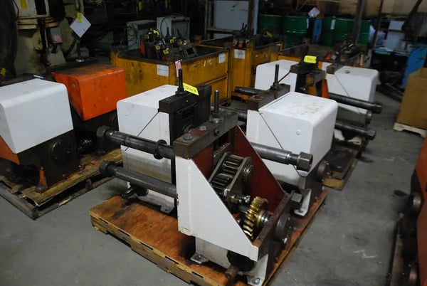 61 Stand, RLM, rollformer, 3" spindle diameter, 25" spdl length, gearboxes & outboard stands - Image 7