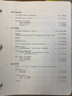 L & F #L1000-100-40, CNC, 0-480" distance jaws, 36" stroke, 50 -500 Tons per jaws, 1000 tons, 48"x96" die - Image 5