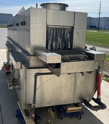 Clean Machine #CM12, Stainless Steel belt washer, elect. heated wash, rinse & blow-off - Image 2