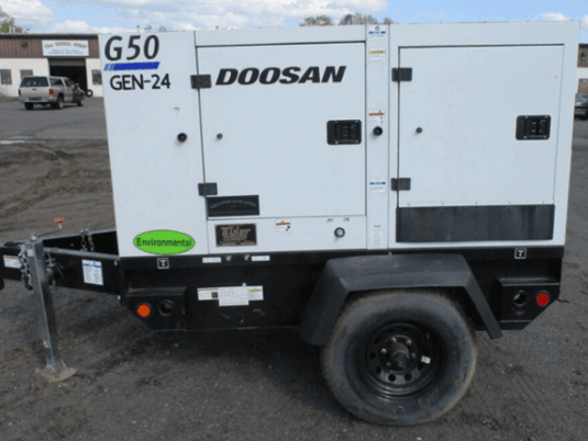 38 KW Daewoo Doosan #G50, trailer mounted, Tier 4F, 120/240/208/277/480 Volts, 1810 hours, 2020, $33.5k - Image 2
