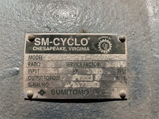 30 HP, Sumitomo #CHHJM-S-30-4185Y-25, planetary gear reducer, 25.00 :1 gearbox ratio, 35.7 HP - Image 2