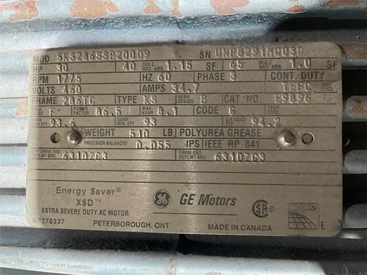 30 HP, Sumitomo #CHHJM-S-30-4185Y-25, planetary gear reducer, 25.00 :1 gearbox ratio, 35.7 HP - Image 6