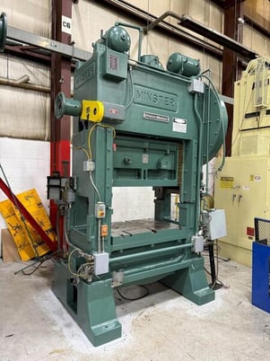 100 Ton, Minster #P2-100-48, high speed press, 5" stroke, 22" Shut Height, 4" adjustment, 50-100 SPM - Image 2