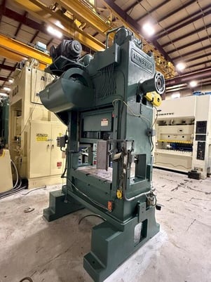100 Ton, Minster #P2-100-48, high speed press, 5" stroke, 22" Shut Height, 4" adjustment, 50-100 SPM - Image 4