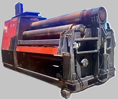 120" x 1-3/4" Akyapak #AKS30/35, hydraulic, 20" top roll, vertical & side supports - Image 1