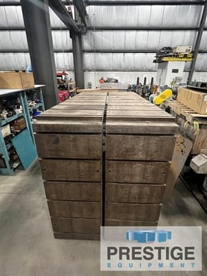 120" x 27.75" x 71.75" T-Slotted Angle Plates, 12" centers, 1" x 1.75"T-Slot dimension, #32106 (2 available) - Image 4