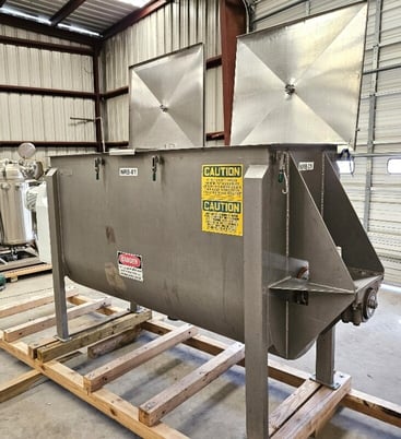 36 cu.ft. American Process #DRB36, Stainless Steel ribbon blender, 5/10HP, 80" L x 32" W x 35" D trough - Image 2