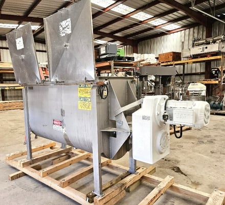 36 cu.ft. American Process #DRB36, Stainless Steel ribbon blender, 5/10HP, 80" L x 32" W x 35" D trough - Image 4