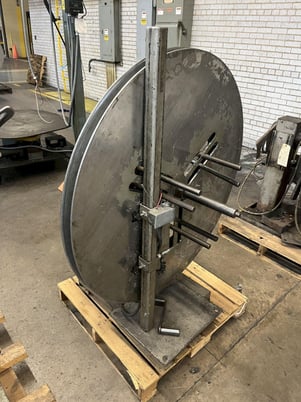 500 lb. Jaco, motorized uncoiler, 12" mandrel, 15"-20" ID, 48" outside dimensions, manual expansion, #14272J - Image 1