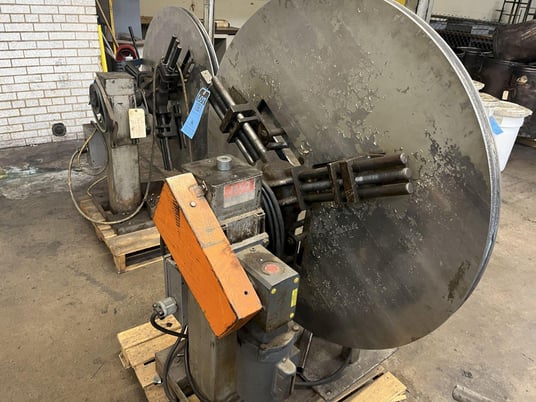 500 lb. Jaco, motorized uncoiler, 12" mandrel, 15"-20" ID, 48" outside dimensions, manual expansion, #14272J - Image 2