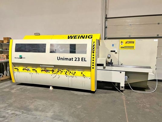 Weinig #Unimat-23-EL, feed through moulder, 8-head, 9-1/16" x 6-5/16" capacity, digital read out, 2003 - Image 2