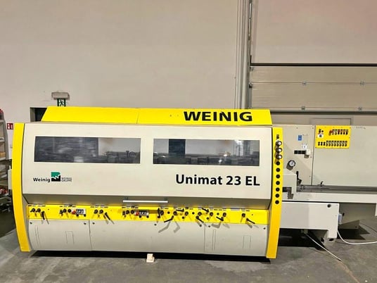 Weinig #Unimat-23-EL, feed through moulder, 8-head, 9-1/16" x 6-5/16" capacity, digital read out, 2003 - Image 3
