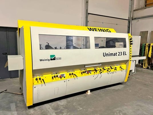 Weinig #Unimat-23-EL, feed through moulder, 8-head, 9-1/16" x 6-5/16" capacity, digital read out, 2003 - Image 5
