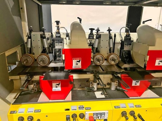 Weinig #Unimat-23-EL, feed through moulder, 8-head, 9-1/16" x 6-5/16" capacity, digital read out, 2003 - Image 7