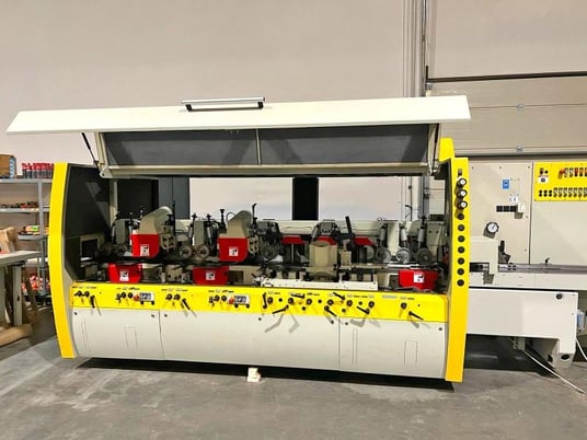 Weinig #Unimat-23-EL, feed through moulder, 8-head, 9-1/16" x 6-5/16" capacity, digital read out, 2003 - Image 8