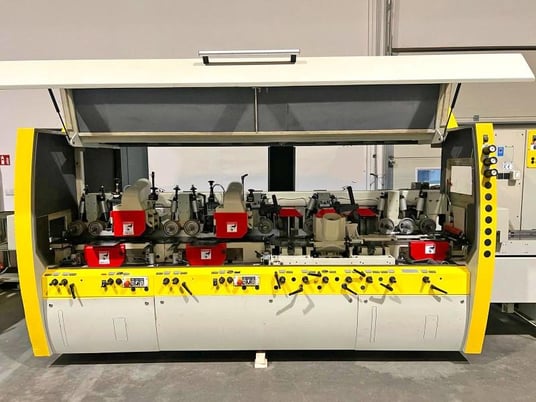 Weinig #Unimat-23-EL, feed through moulder, 8-head, 9-1/16" x 6-5/16" capacity, digital read out, 2003 - Image 10