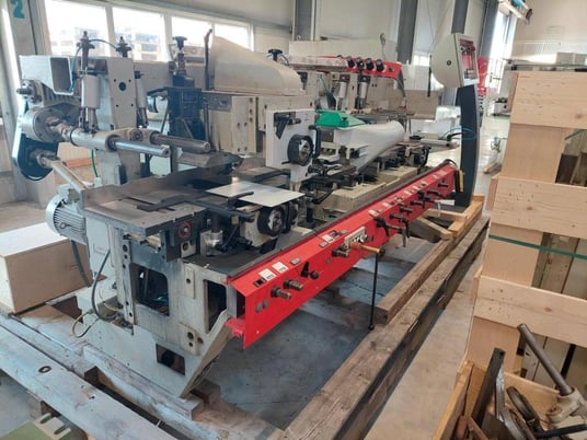 Weinig #Unimat-23-EL, feed through moulder, 6-head, 9-13/16" x 3-1/8" capacity, 2" spindle diameter, 20-118 - Image 1