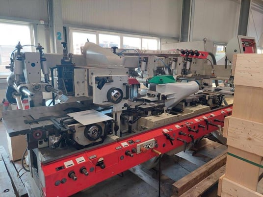 Weinig #Unimat-23-EL, feed through moulder, 6-head, 9-13/16" x 3-1/8" capacity, 2" spindle diameter, 20-118 - Image 2