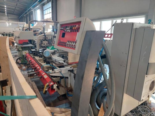 Weinig #Unimat-23-EL, feed through moulder, 6-head, 9-13/16" x 3-1/8" capacity, 2" spindle diameter, 20-118 - Image 3