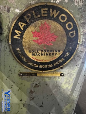 8 Ton, Maplewood #CO, 4-post cut-off press, 2 stroke, 10" btwn posts, air clutch, 1-1/2 HP - Image 5